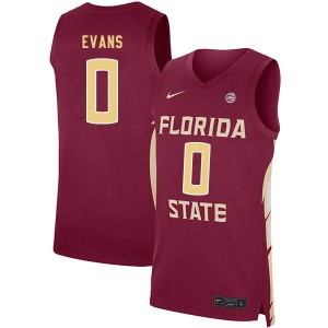 Men FSU Seminoles #0 RayQuan Evans Garnet Stitch Jerseys 925614-442
