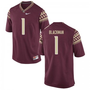 Men's FSU Seminoles #1 James Blackman Garnet Embroidery Jersey 973946-202