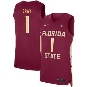 Men's FSU Seminoles #1 Raiquan Gray Garnet NCAA Jersey 105525-638