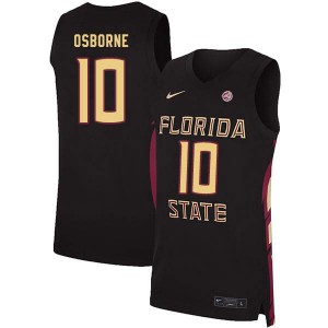 Men FSU Seminoles #10 Malik Osborne Black NCAA Jerseys 994849-877