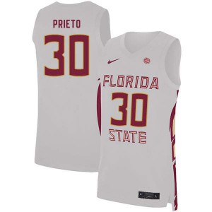 Men Seminoles #30 Harrison Prieto White Stitched Jerseys 943308-911