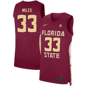 Men Florida State Seminoles #33 Will Miles Garnet NCAA Jersey 320735-315