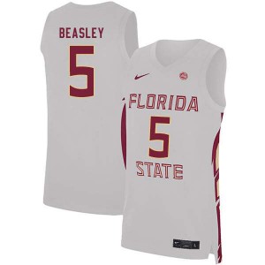 Men FSU #5 Malik Beasley White Basketball Jersey 609311-958