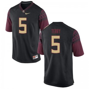 Men Florida State #5 Tamorrion Terry Black Stitched Jerseys 904851-114