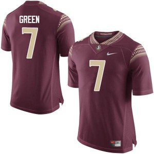 Men Florida State #7 Ryan Green Garnet Stitched Jersey 753041-184