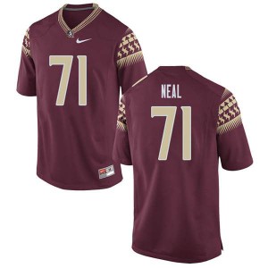 Mens Seminoles #71 Chaz Neal Garnet NCAA Jersey 506198-893