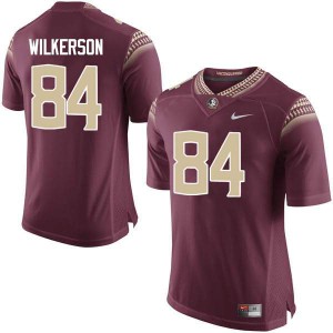 Men Florida State Seminoles #84 Jalen Wilkerson Garnet Stitched Jerseys 687263-462