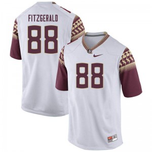 Men's Seminoles #88 Ryan Fitzgerald White Embroidery Jerseys 779418-585