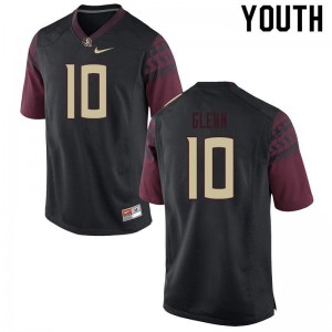Youth Florida State Seminoles #10 Kevon Glenn Black Football Jerseys 713363-607