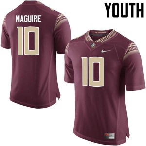 Youth Florida State Seminoles #10 Sean Maguire Garnet Official Jerseys 326913-249
