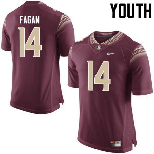 Youth Florida State #14 Cyrus Fagan Garnet University Jerseys 879325-740