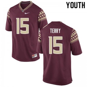 Youth Seminoles #15 Tamorrion Terry Garnet Player Jerseys 594463-969