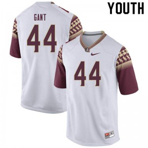 Youth Florida State #44 Brendan Gant White Football Jerseys 375596-704
