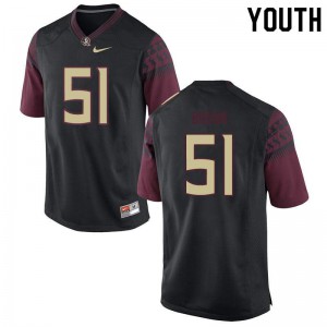 Youth Seminoles #51 Josh Brown Black Stitched Jerseys 252793-341