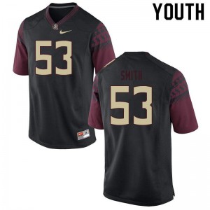 Youth FSU #53 Maurice Smith Black Official Jerseys 661923-700