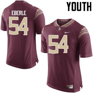 Youth Florida State Seminoles #54 Alec Eberle Garnet NCAA Jersey 178547-288