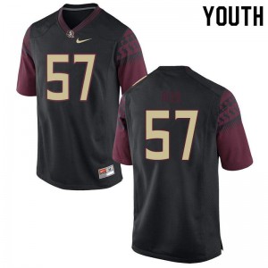 Youth FSU Seminoles #57 Axel Rizo Black Stitch Jerseys 100061-675