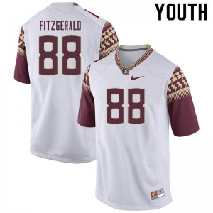 Youth Florida State #88 Ryan Fitzgerald White Stitched Jerseys 250959-943