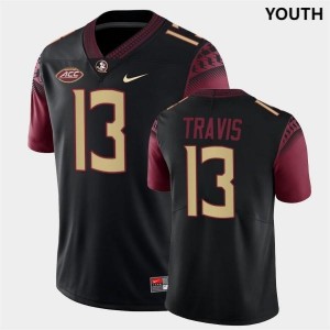Youth FSU Seminoles #13 Jordan Travis Black Official Jersey 789165-615